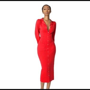 Hanifa Red Dress
